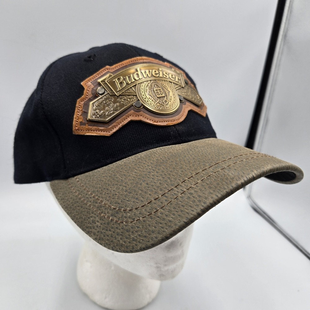 Budweiser Anheuser Busch‎ Cap Hat Strap Back 8565/10000 Metal Logo  Vtg 1994 - Picture 2 of 9